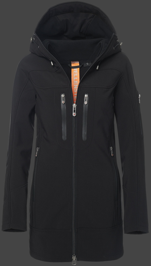 Jacket-Coast Dynamica Lang Damen Winter,DynashellAquaLight,Schwarz jacken online