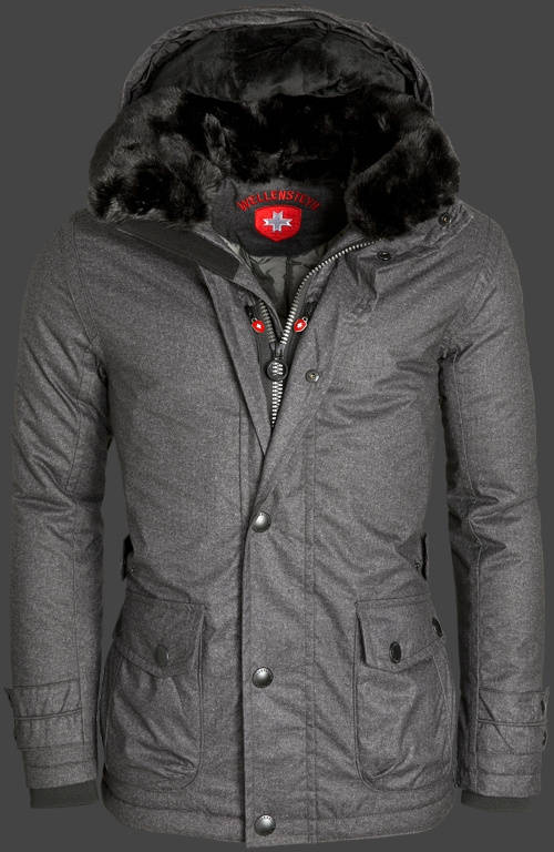 Jacket-Coast Feuerland Herren Winter,FlannelAirTec,Anthrazit jacken online