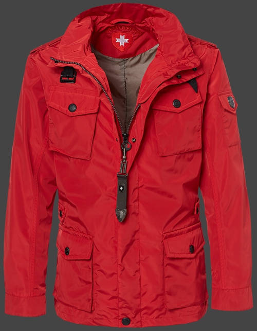 Jacket-Coast Fuel Herren Winter,TiSaAirTec,Rot jacken outlet