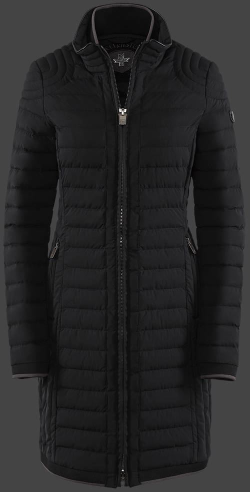 Jacket-Coast Helium Long Damen Winter,MoSoDuHiTec,Schwarz jacken sale