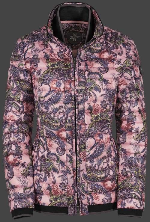 Jacket-Coast Helium Short Damen Winter,FloRaHiTec,Antique Pink Paisley jacken online