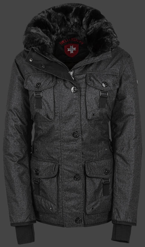 Jacket-Coast Leuchtfeuer Lady Damen Winter,FlannelAirTec,Anthrazit jacken outlet