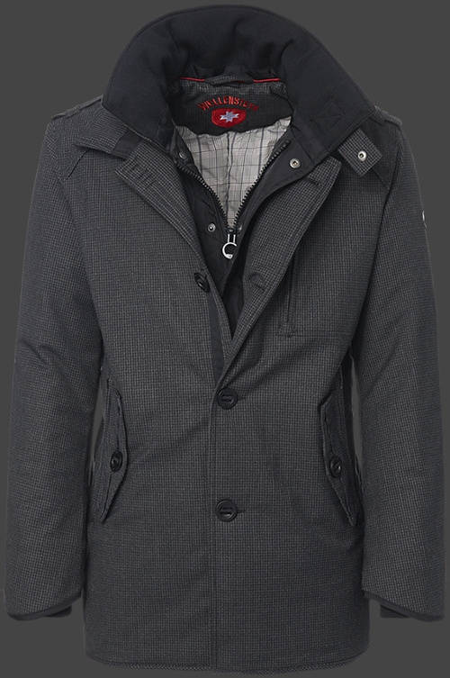 Jacket-Coast Mercury Herren Winter,PeWoAirTec,Blackcheck jacken outlet