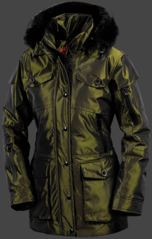 Jacket-Coast Moonlight Damen Winter,MidnightAirTec,Blackpoisongreen jacken outlet