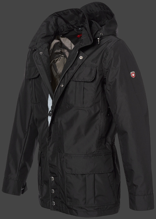 Jacket-Coast Police, Poly3AirTec, Jacket-Coast jacke Schwarz