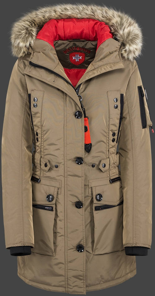 Jacket-Coast Quasar Lady Damen Winter,GolDoxAirTec,Khaki jacken online