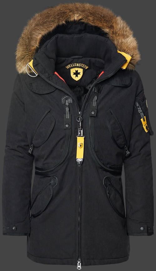 Jacket-Coast Rescue Parka Herren Winter,HDDAirTec,Schwarz jacken outlet