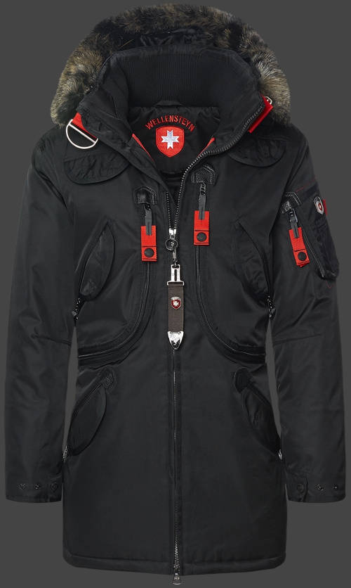 Jacket-Coast Rescue Parka Herren Winter,RainbowAirTec,Schwarz jacken online