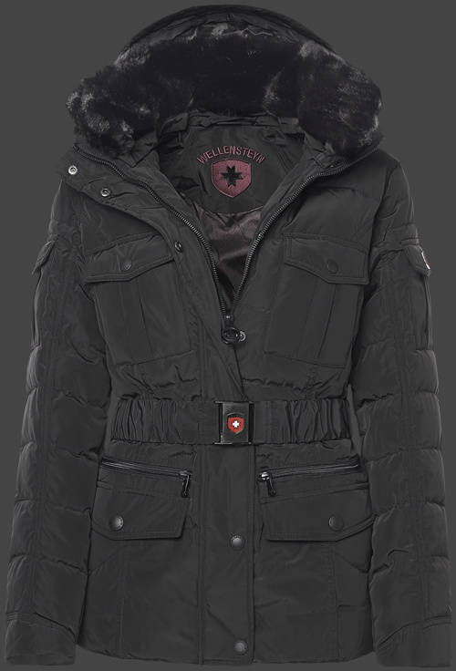 Jacket-Coast Scarlet Damen Winter,TiSaAirTec,Schwarz jacken online