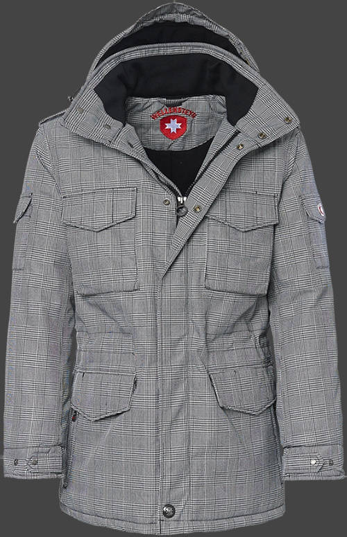 Jacket-Coast Scotland Herren Winter,EnglishAirTec,Whiteblackcheck jacken online