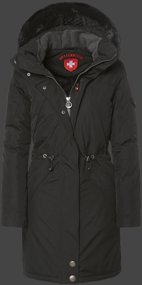 Jacket-Coast Sneeparka Damen Winter,PolyAirLite,Schwarz jacken outlet