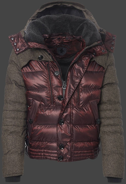 Jacket-Coast Stargate Herren Winter,SnowAirTec,Bordeaux/Brownmelange jacken outlet