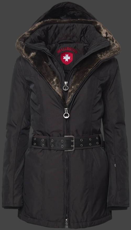 Jacket-Coast Zermatt Lang Damen Winter,RainbowAirTec,Coffee jacken online