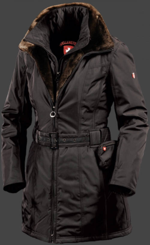 Jacket-Coast Zermatt Lang Damen Winter,RainbowAirTec,Schwarz jacken outlet